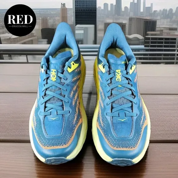Hoka One Speedgoat 5 Blue Coral Evening Trail Shoe 1123157 BCEP - Men's Sz 10.5