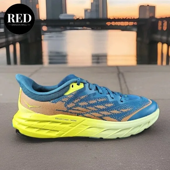 Hoka One Speedgoat 5 Blue Coral Evening Trail Shoe 1123157 BCEP - Men's Sz 10.5