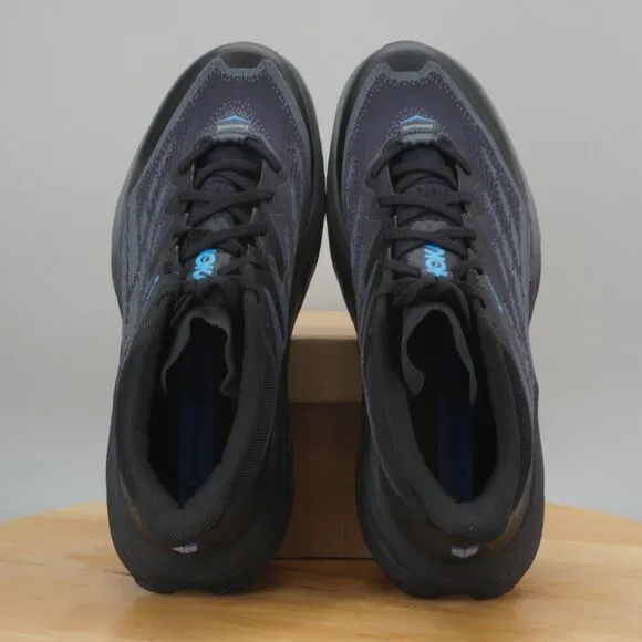 Hoka Speedgoat 5 GTX Spike Mens Size 8.5 D Shoes Black Hiking Trail Sneakers NEW