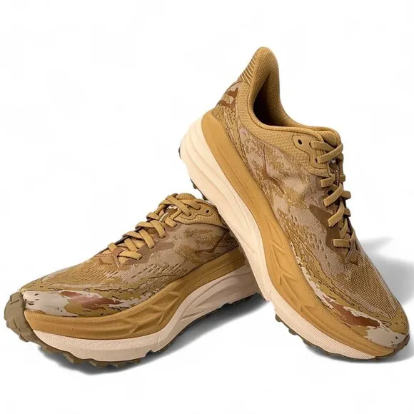 HOKA Stinson 7 Wheat Running Shoes Men’s 9.5 Trail Max Cushion New Authentic