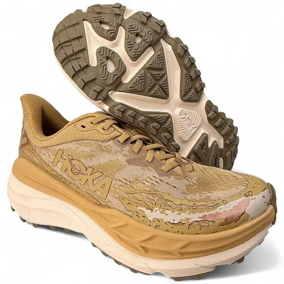 HOKA Stinson 7 Wheat Running Shoes Men’s 9.5 Trail Max Cushion New Authentic