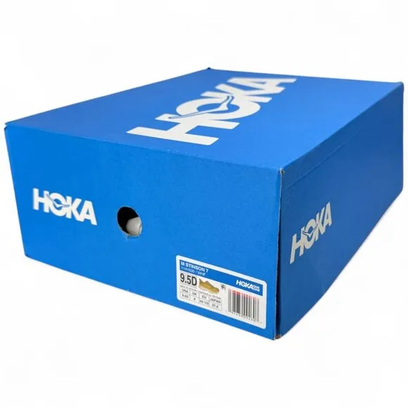 HOKA Stinson 7 Wheat Running Shoes Men’s 9.5 Trail Max Cushion New Authentic
