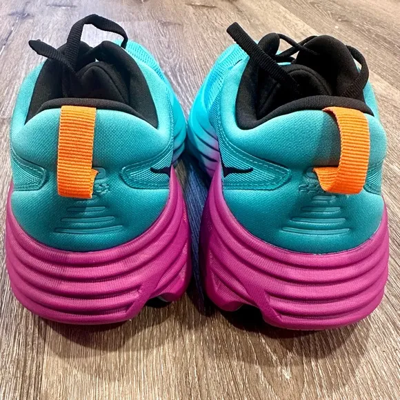 Hoka Women's Bondi 8 Running Shoes Sneakers Electric Aqua/Black Women’s