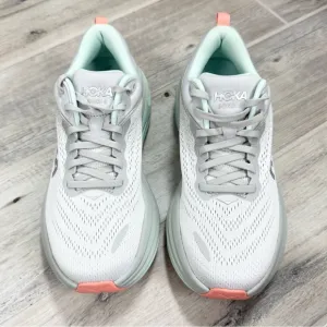 HOKA Women’s Bondi 8 Stardust Aqua Breeze Running Shoes