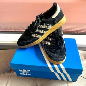💥HP 💥 Adidas Handball Spezial Black White Leopard Sneaker Shoes