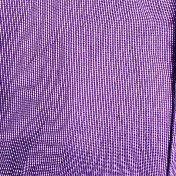 Hugo Boss Regular Fit Easy Iron Button Down Men Long Sleeve Shirt Size 17 Purple