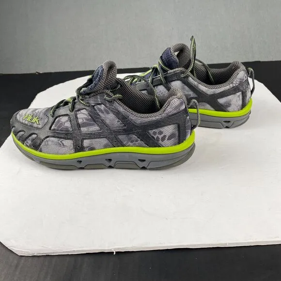 Huk Attack Men’s Size 8 Gray Performance Fishing Angler Sneaker Athletic Shoes