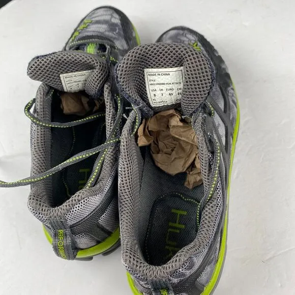Huk Attack Men’s Size 8 Gray Performance Fishing Angler Sneaker Athletic Shoes