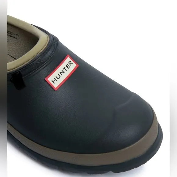 HUNTER Women's Neoprene Gardener Clogs Dark Olive/Clay RARE COLOR COMBO!!