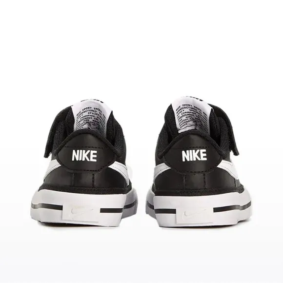 ike Court Legacy Shoes  Black/White DA5381-002  Preschool Size Brand New