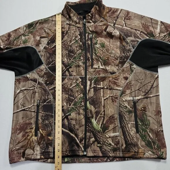 Irish Setter Red Wing‎ Shoes Mens 3XL Camouflage Long Sleeve Zip Fleece Jacket