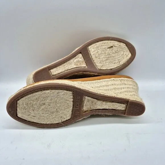 J. Crew Shoes Women’s Espadrille Wedges Sueded Size 8.5 M Pale Clay  Brown Shoes