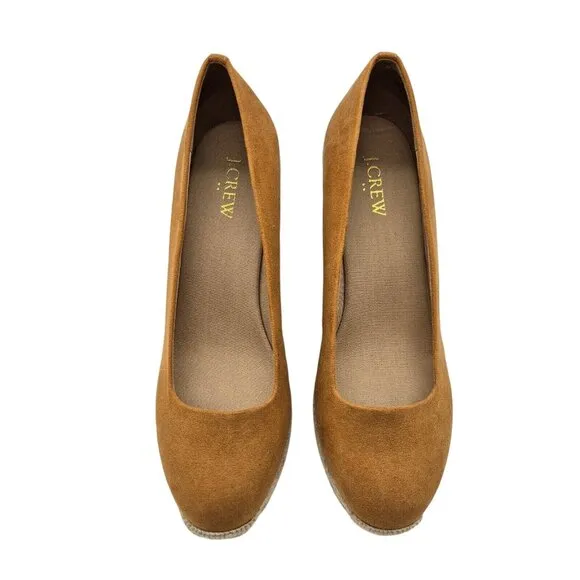 J. Crew Shoes Women’s Espadrille Wedges Sueded Size 8.5 M Pale Clay  Brown Shoes
