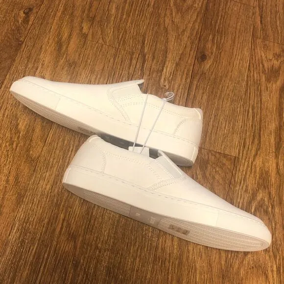J. Crew Women’s White Road Trip Canvas Slip-One Sneakers Shoes Size 10.5