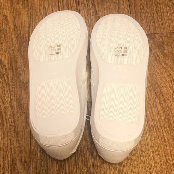 J. Crew Women’s White Road Trip Canvas Slip-One Sneakers Shoes Size 10.5