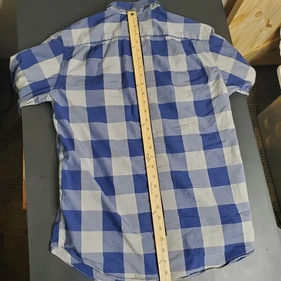 JCrew Mens Plaid Long Sleeve Button Down Shirt Size Small 14-14.5