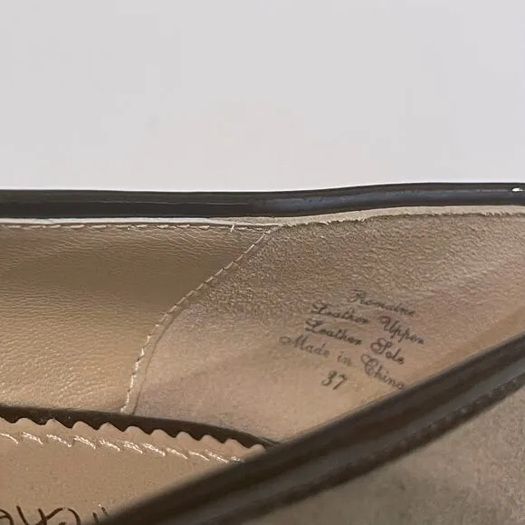 Jean-Michel Cazabat 37 Romaine Flat Loafers Clay Suede Tassel Patent Leather