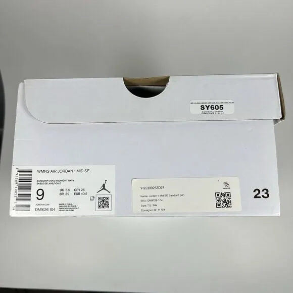 Jordan 1 Mid SE Sanddrift/Midnight 2022 women’s 9‎
