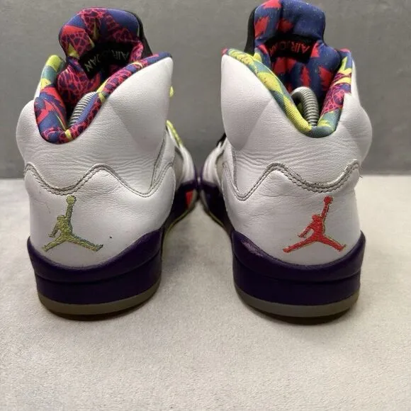 Jordan 5 Retro Mens Size 8 Shoes Alternate Bel-Air White Court Purple Green 2020