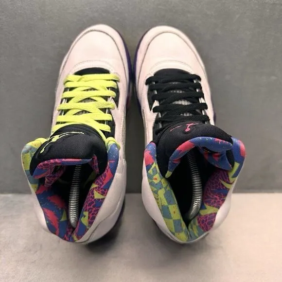 Jordan 5 Retro Mens Size 8 Shoes Alternate Bel-Air White Court Purple Green 2020