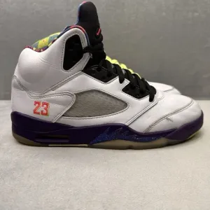 Jordan 5 Retro Mens Size 8 Shoes Alternate Bel-Air White Court Purple Green 2020