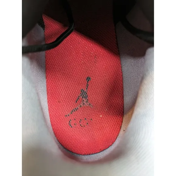 Jordan ADG 3 Golf Shoes Black Cement Red Trim Spiked Mens Size 10