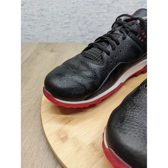 Jordan ADG 3 Golf Shoes Black Cement Red Trim Spiked Mens Size 10