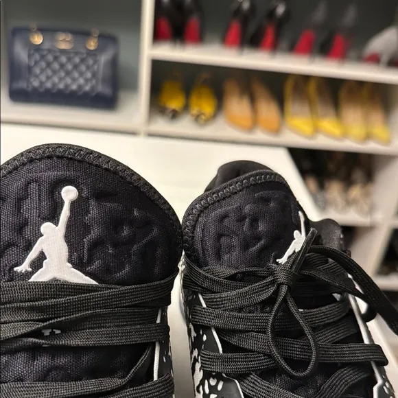 Jordan Black and White Sneakers Modern Artistic Design