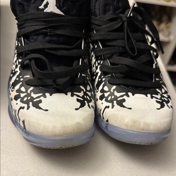 Jordan Black and White Sneakers Modern Artistic Design