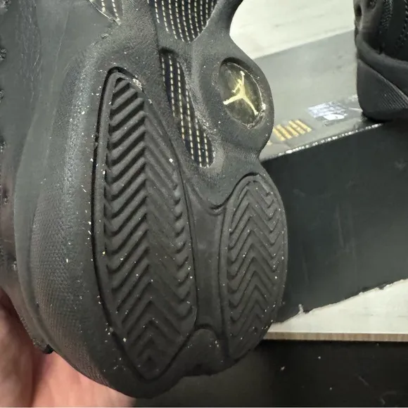 Jordan Black Athletic Shoes with Quilted Leather