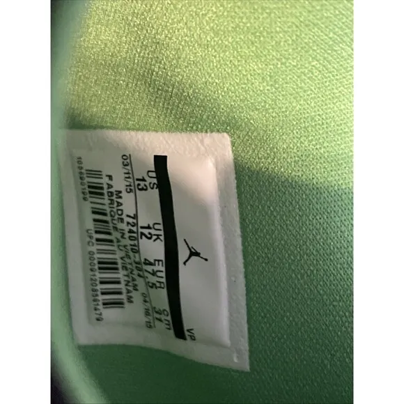 Jordan Eclipse Men’s Size 13 Ghost Green/ Black 724010-304 New With Original Box