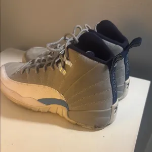 Jordan Gray and White Sneakers Athletic Design