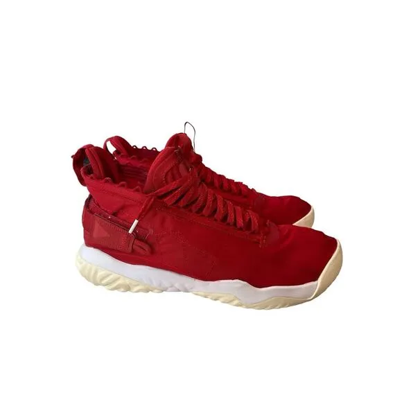 Jordan Proto-React Mens Size 13 University‎ Red Hi-Top Athletic Shoes