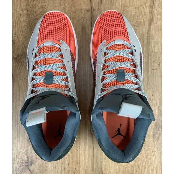 Jordan XXXV 35 Low Zion Basketball Shoes CW2460-008 Gray Infrared Black Size 14