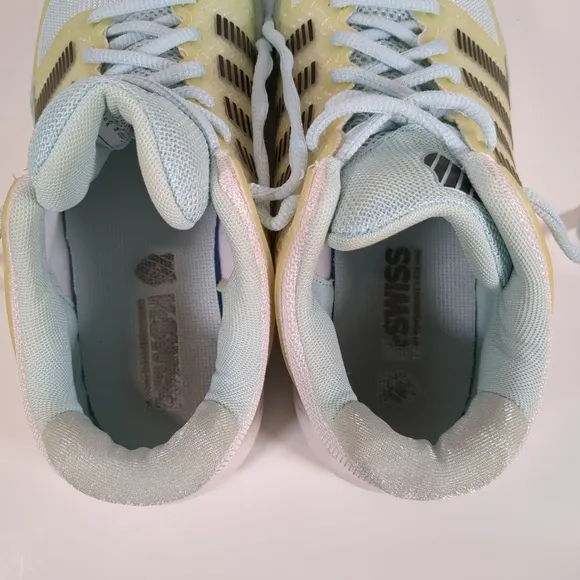K-Swiss Hyper Court Express Blue Tennis Shoes, Size 6.5
