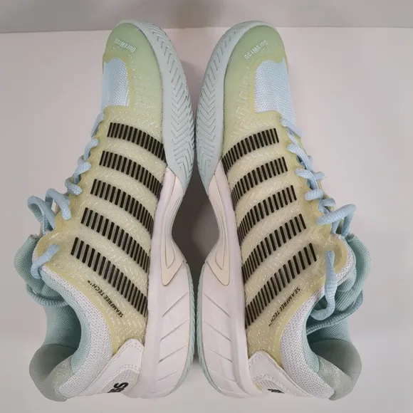 K-Swiss Hyper Court Express Blue Tennis Shoes, Size 6.5