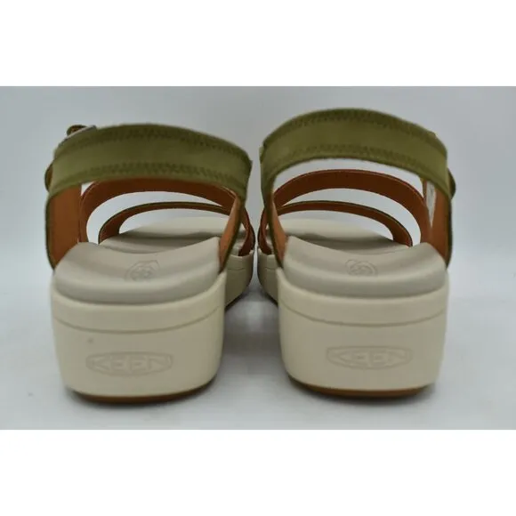 Keen Womens Size 11 Ellecity Backstrap Nubuck Olive Clay Sandals Shoes