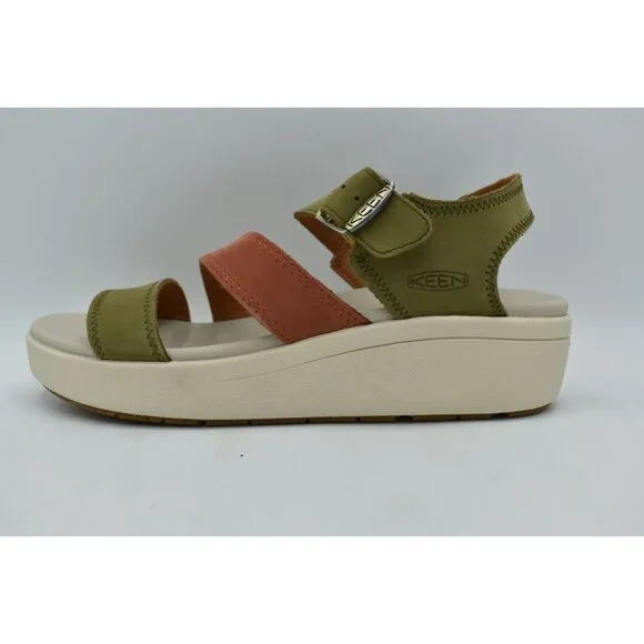 Keen Womens Size 11 Ellecity Backstrap Nubuck Olive Clay Sandals Shoes