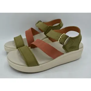 Keen Womens Size 11 Ellecity Backstrap Nubuck Olive Clay Sandals Shoes