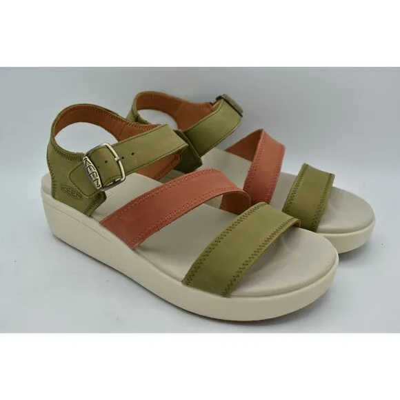 Keen Womens Size 11 Ellecity Backstrap Nubuck Olive Clay Sandals Shoes