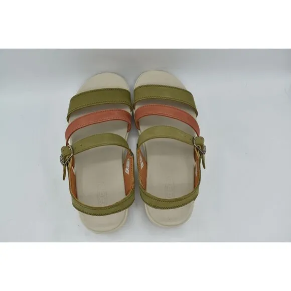 Keen Womens Size 9.5 Ellecity Backstrap Nubuck Olive Clay Sandals Shoes