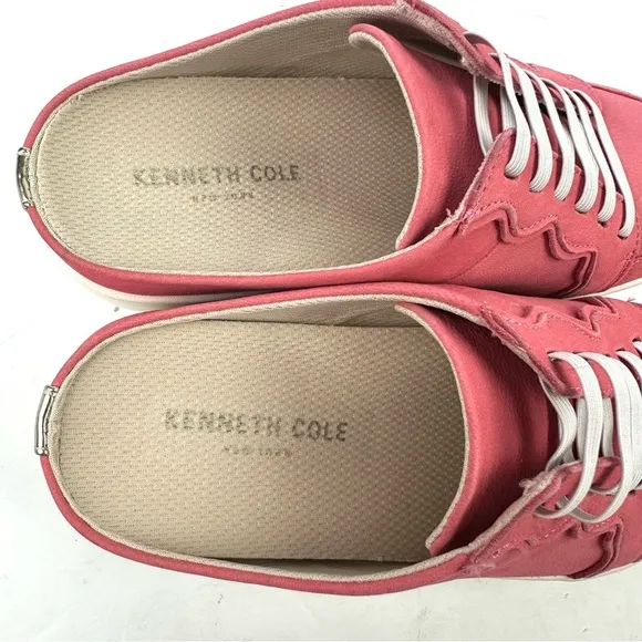 Kenneth Cole New York Kam Court Mules 7 Pale Pink Slip On Shoes Womens Brand New