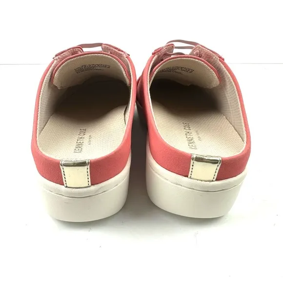 Kenneth Cole New York Kam Court Mules 7 Pale Pink Slip On Shoes Womens Brand New