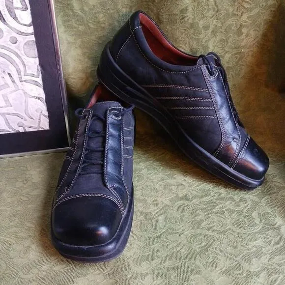 Kumfs Black Leather Quilted Suede Sneakers NEW ZEALAND Men US 10 , EU 43 Import