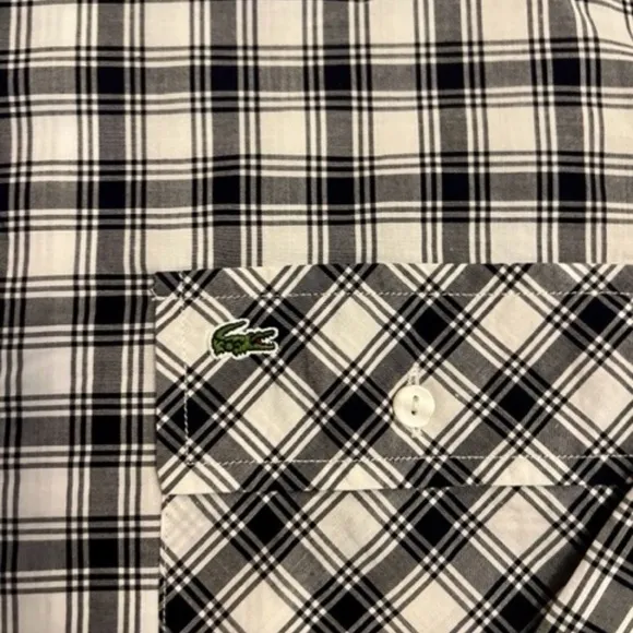 Lacoste L/S Camp Shirt Navy Sz Small/38​​​​​​​​​​​​​​​​