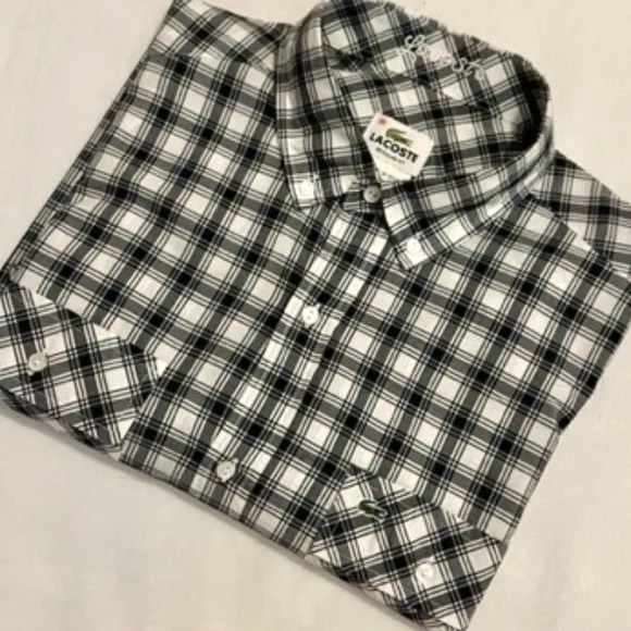 Lacoste L/S Camp Shirt Navy Sz Small/38​​​​​​​​​​​​​​​​