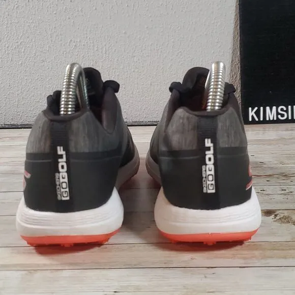 Ladies Spikeless Golf Shoes - Skechers Go Golf Max Cut Size 6½ Grey Orange‎