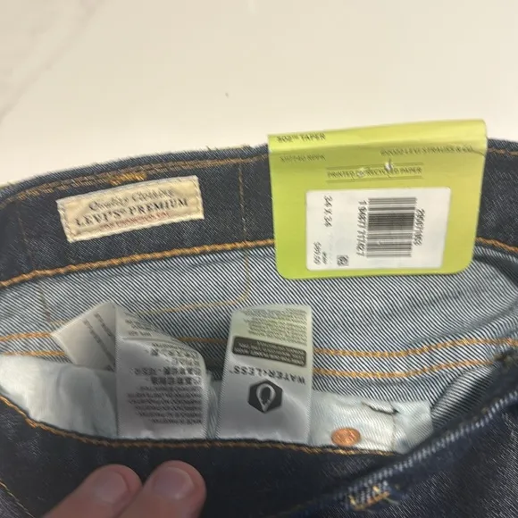 Levi's 502 Taper Fit Premium Denim 34x34 NWT