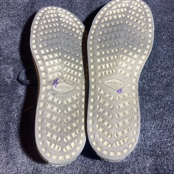 Like New CROCS Citilane Roka Court‎ Shoes Womens 10W Lace Up 204884 Gray