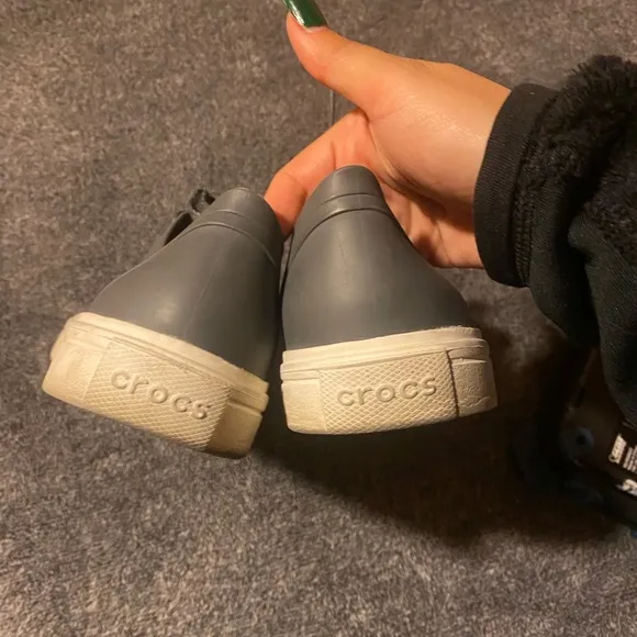 Like New CROCS Citilane Roka Court‎ Shoes Womens 10W Lace Up 204884 Gray